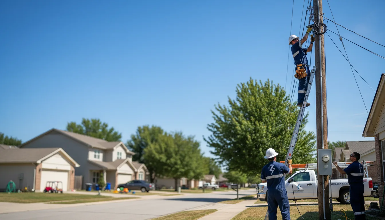 Residential electrician providing installation services in Bluff City, AR
